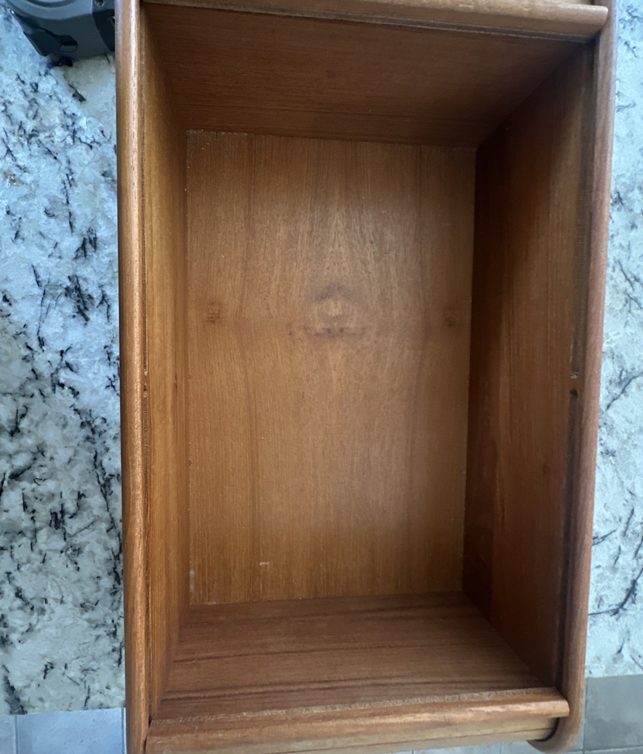 Wood Desktop Organizer with Sliding Doors