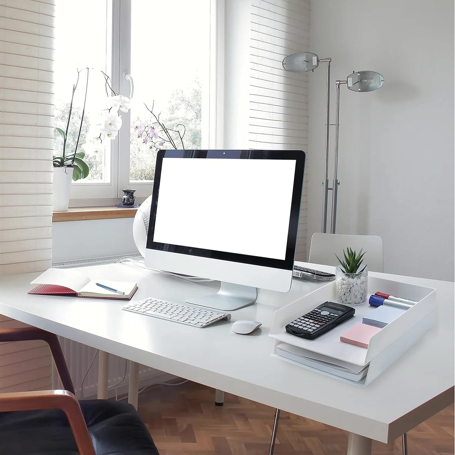 – Letter Tray Desk Organizer Plastic 2 Pack White File Organizer Desk Paper