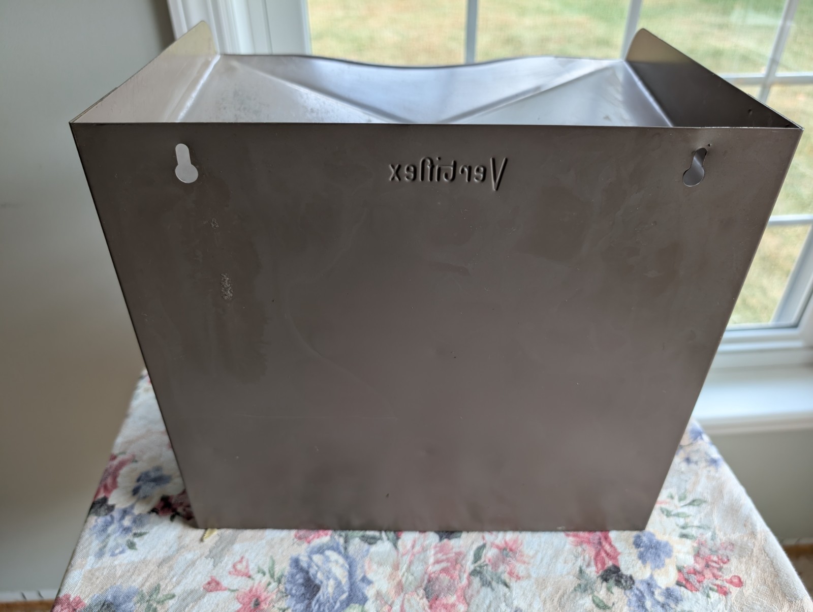 Vintage VERTIFLEX Metal Paper File Organizer – Tiered – Table Top or Wall Mount