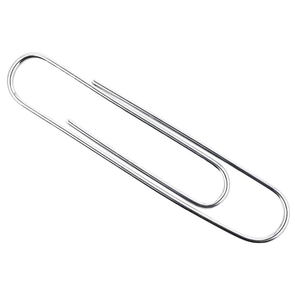 ACCO Recycled Paper Clips, Jumbo, 100/Box, 10 Boxes/Pack Silver