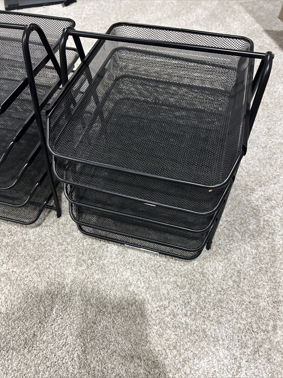 Desk Organizer Mesh Paper Tray 5Tier Heavy Duty Lightweight Steel Home OfficeUse