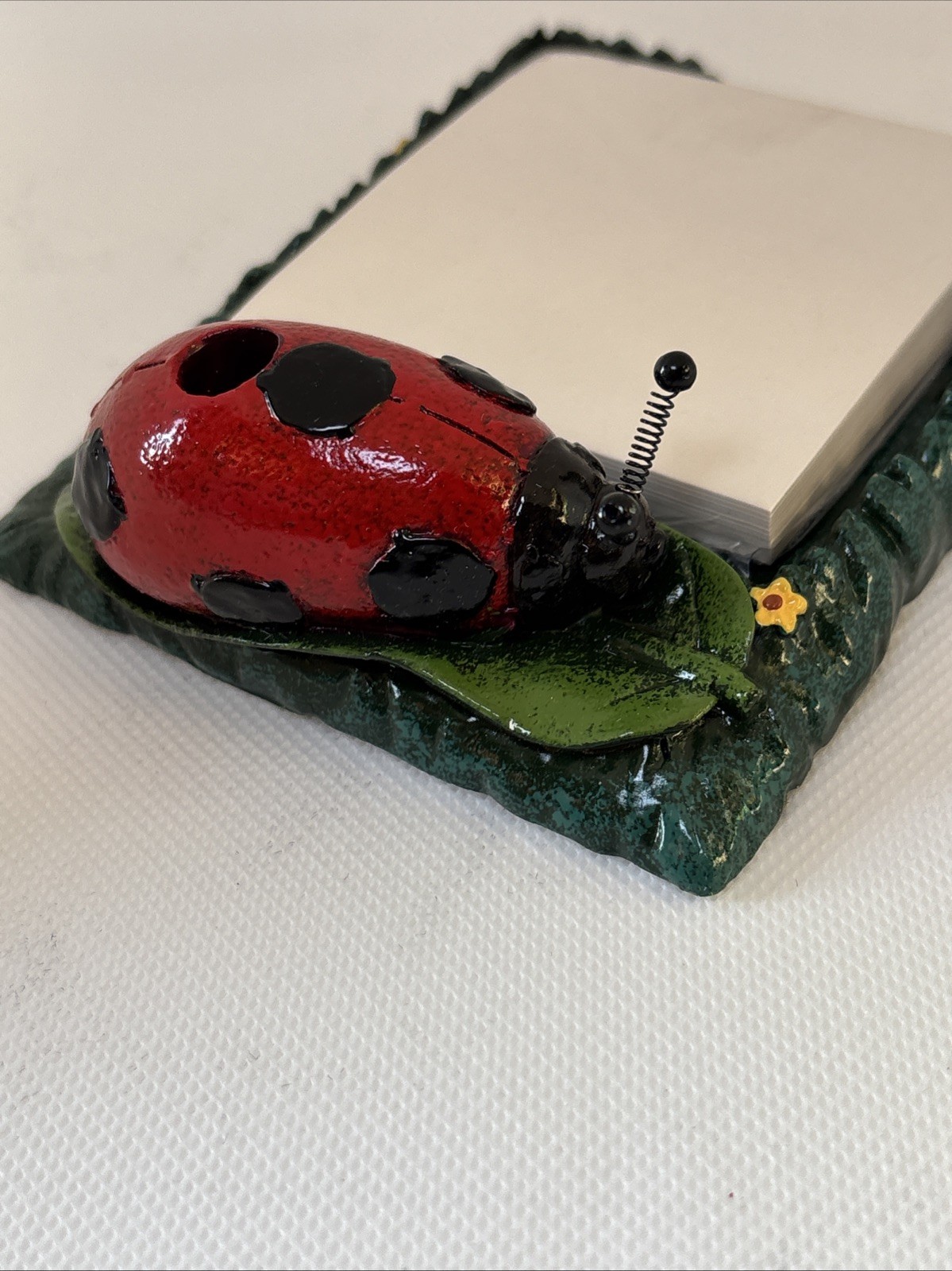 Vintage Ladybug Ceramic Desk Set. New Vintage. Wildlife Foundation Ranger Gift