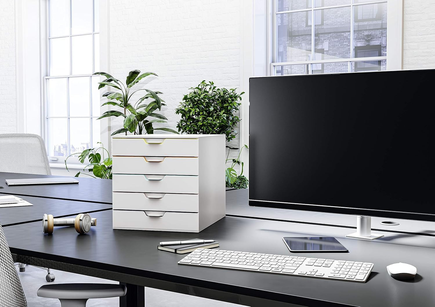 Varicolor 5-Drawer Desktop Organizer – Color-Coded for Files & Documents