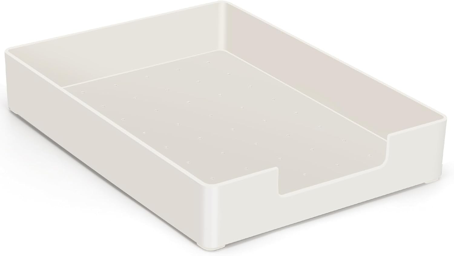 Letter-Size Tray Desk Paper Sturdy Heavy-Duty Plastic Printer Single-Tier