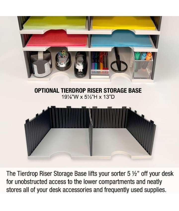 Ultimate Office TierDrop Literature Organizer/Forms Mailroom Classroom…