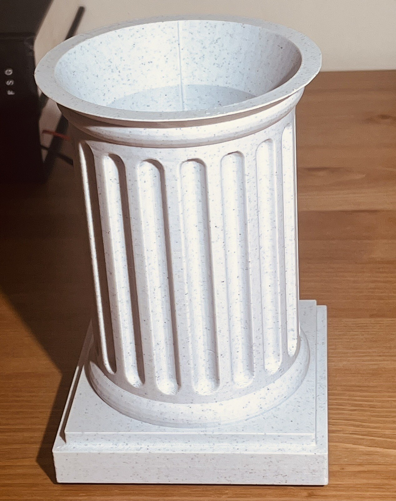 Rustic Column Pen Holder, Pencil Holder; Classic Office, Desk Organizer