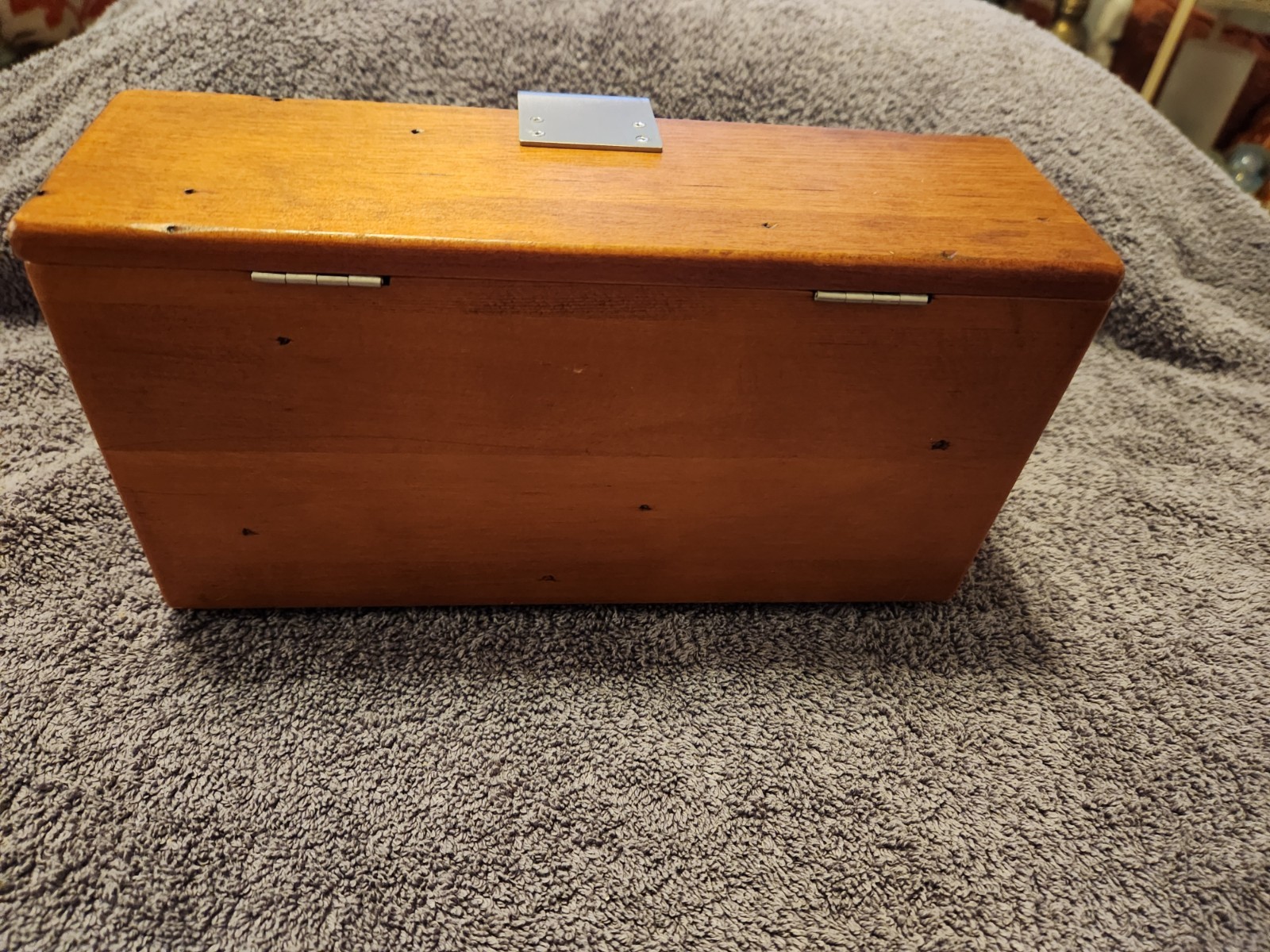 Vintage Pottery Barn Kids Desk Top Organizer 3 Compartment, Lidded Brown VGUC