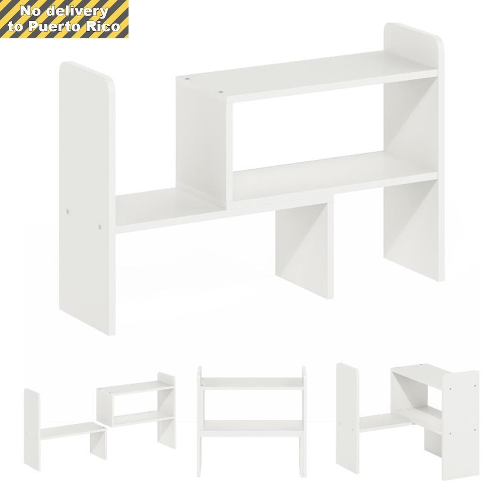 Classic Desk Top Organizer Bookshelf in White Fast delivery