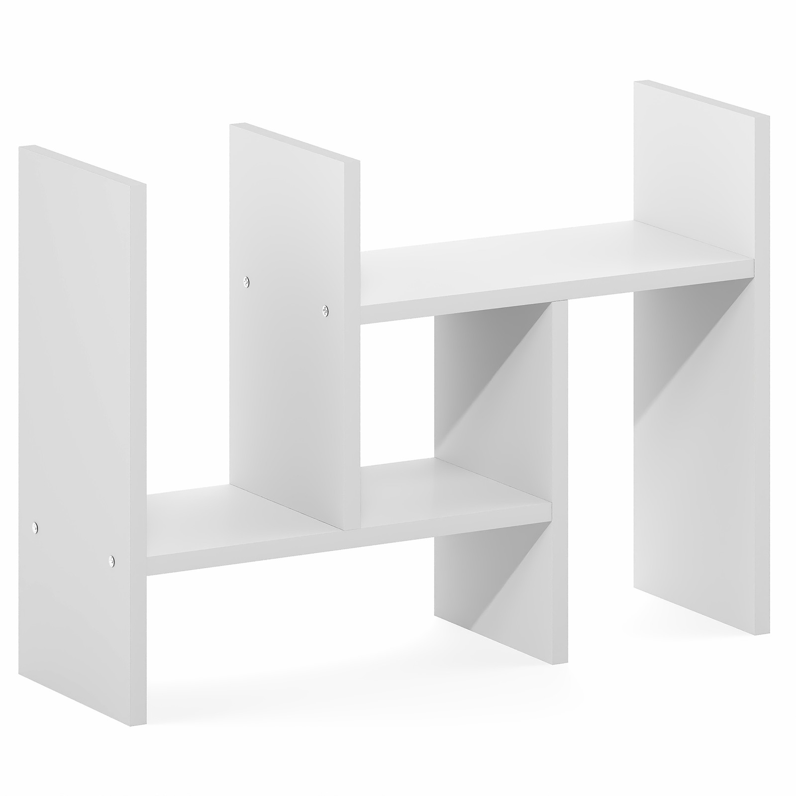 Furinno CLASSIC Adjustable Desk Organizers and Accessories. White