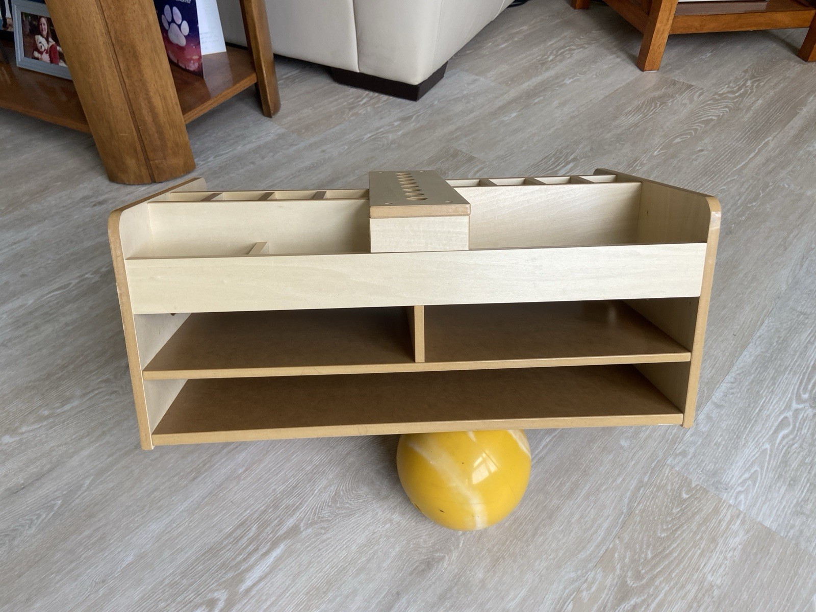 Lakeshore Art Crafts Tabletop Wood Organizer