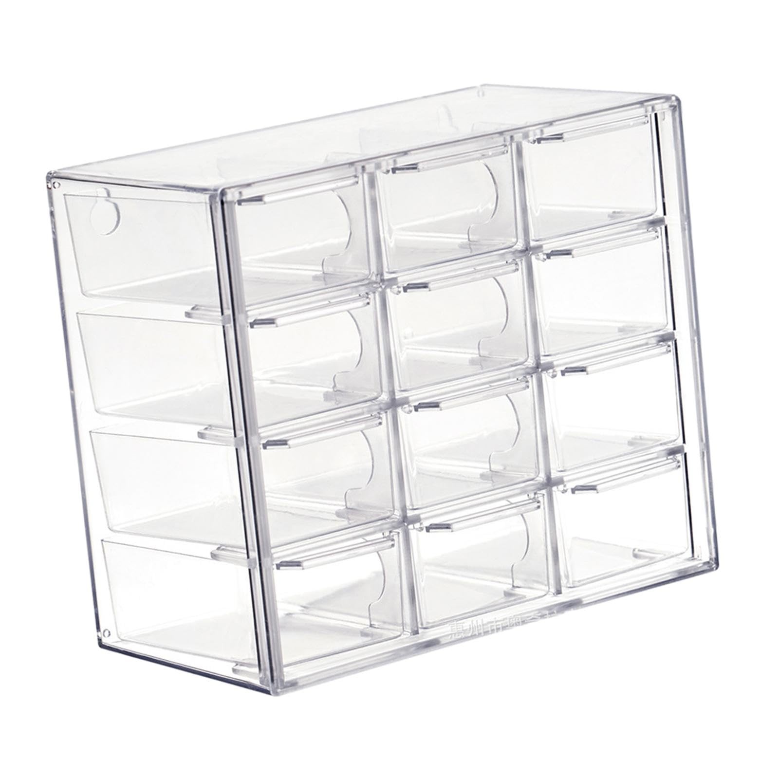 kowaku Mini Drawer Organizer Small with Drawers 12 Drawers, Clear