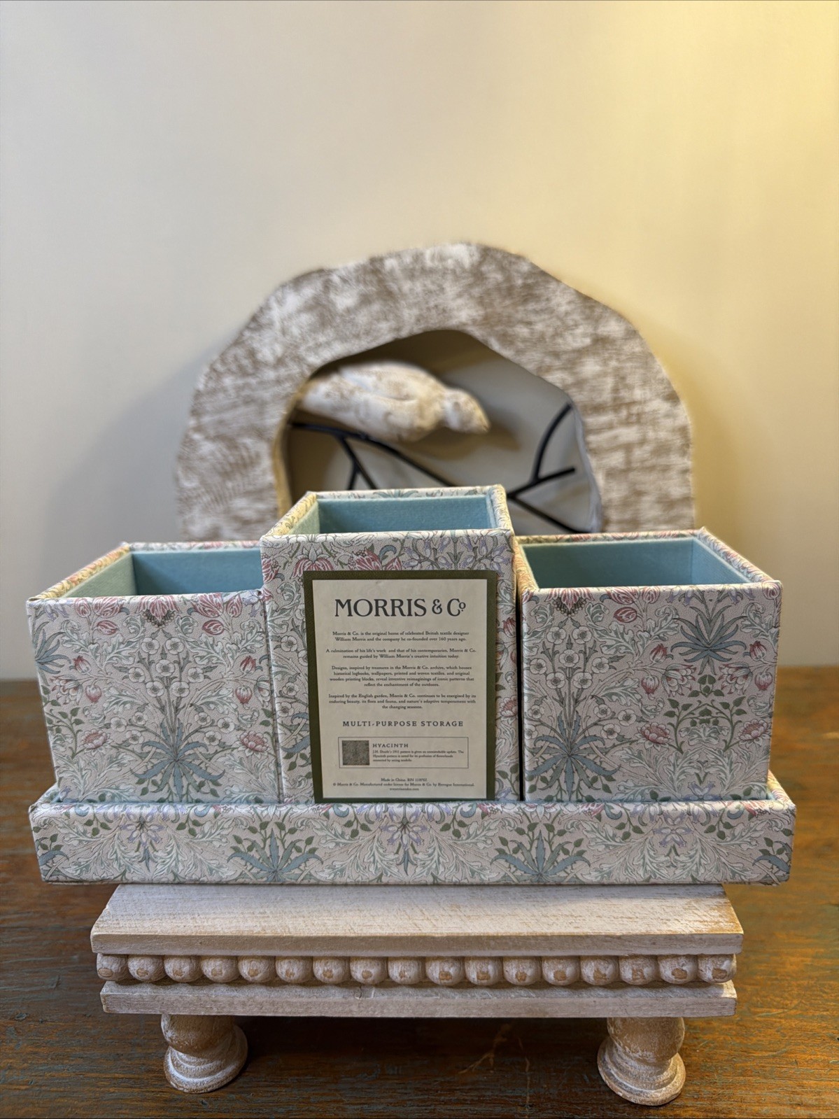 Morris & Co. Hyacinth Desk Storage Organizer. New With Tags.
