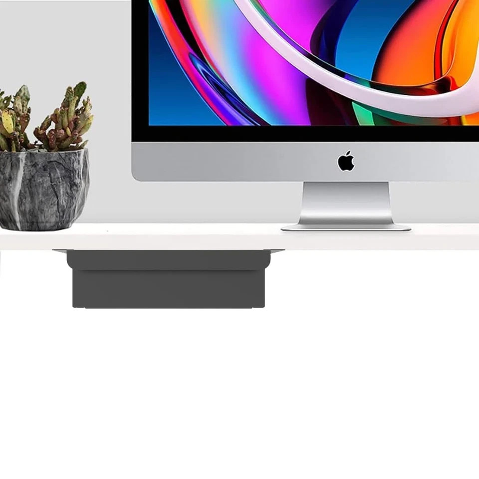 Under Desk Mounted Sliding Pull-Out Drawer for Office Desk or Table – Storage…
