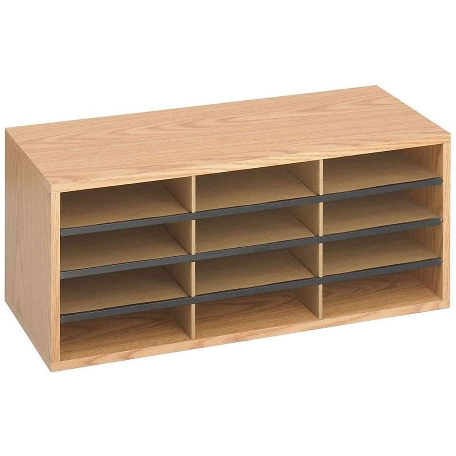 Literature Organizer, 12 Compartments, Office and Classroom Mailbox with Adju…