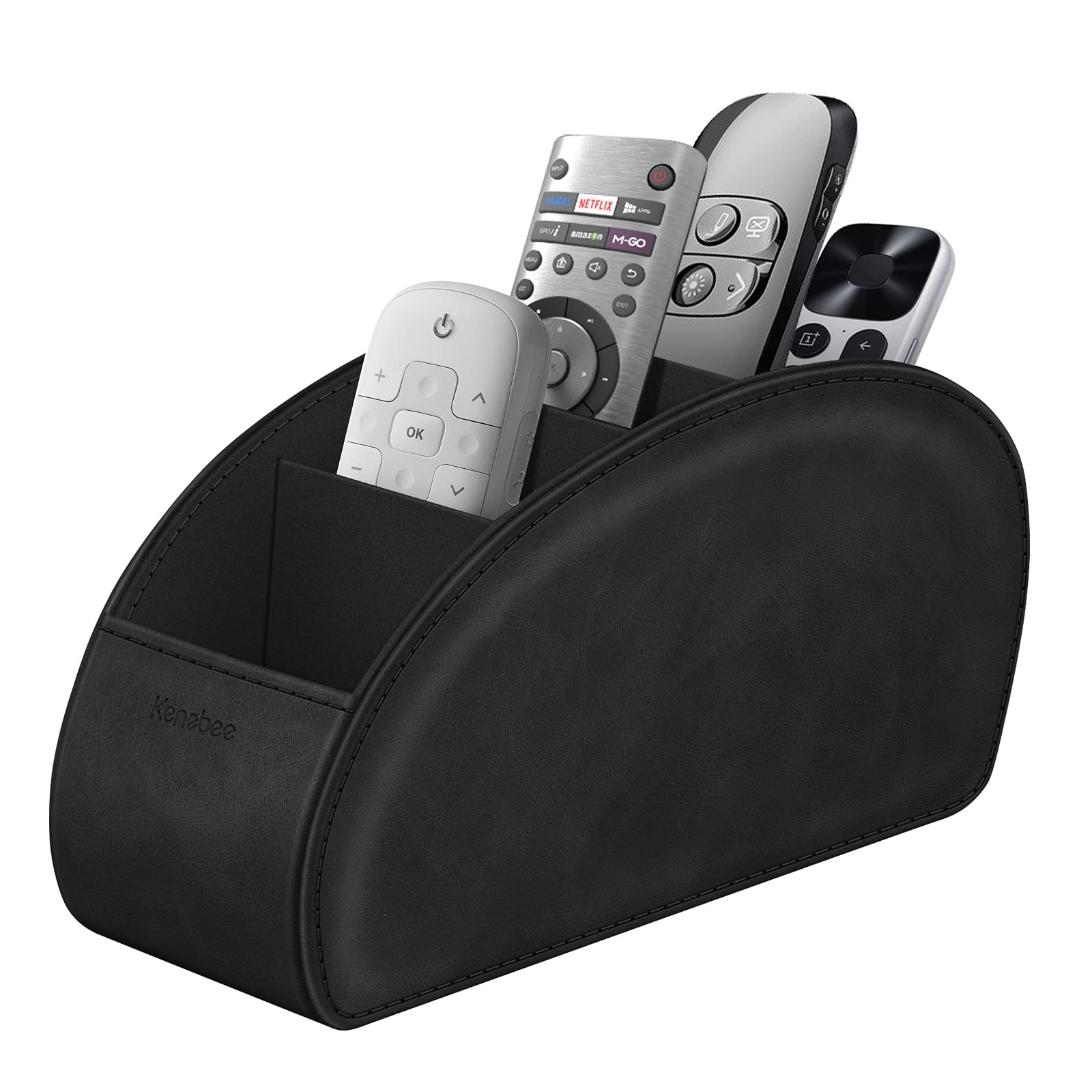 5-Compartment Remote Control Holder E Anti-slip Desktop Caddy Organizer