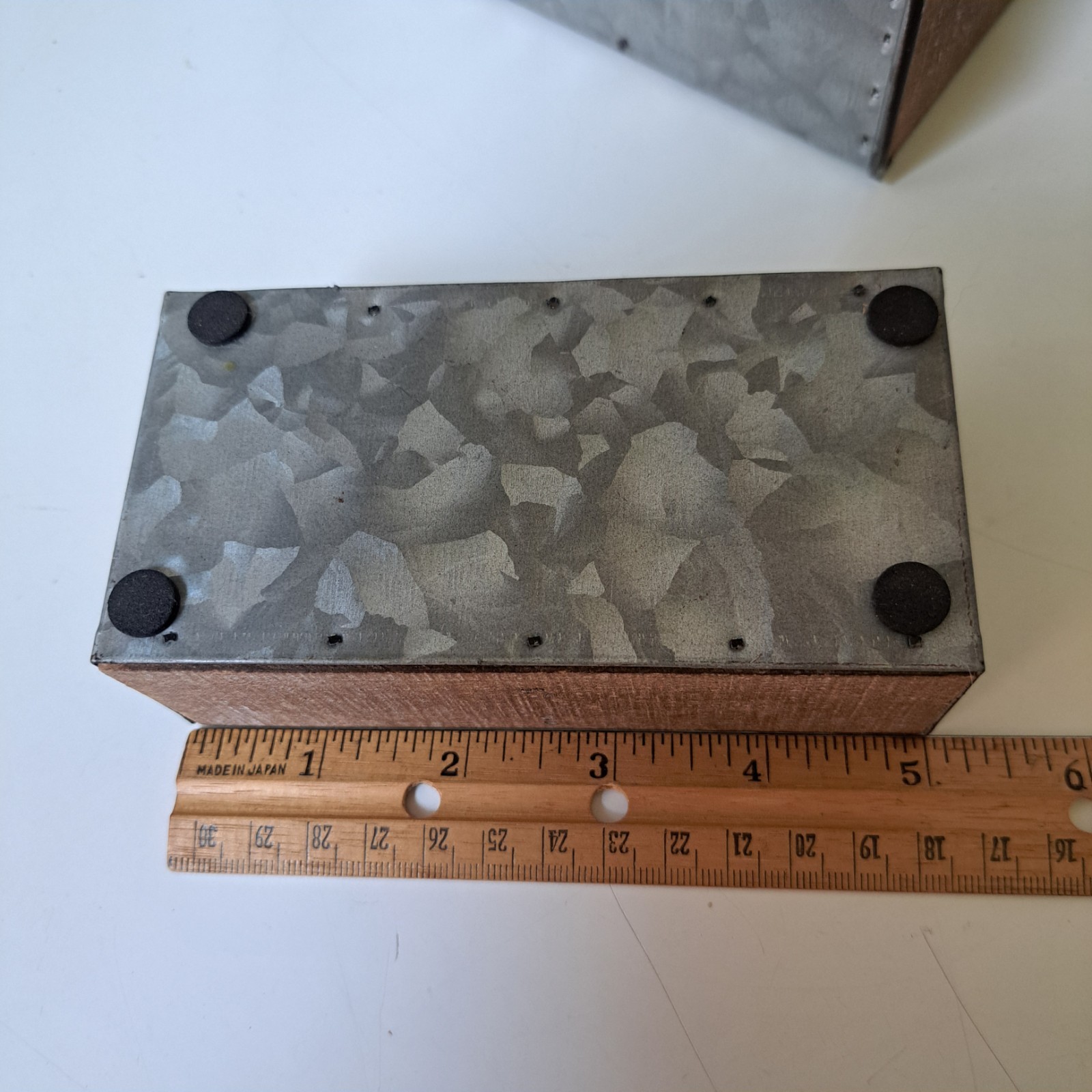 Galvanized Metal Desk Organizer Set- 3 pc. Rustic Mail Organizer For Desktop NEW