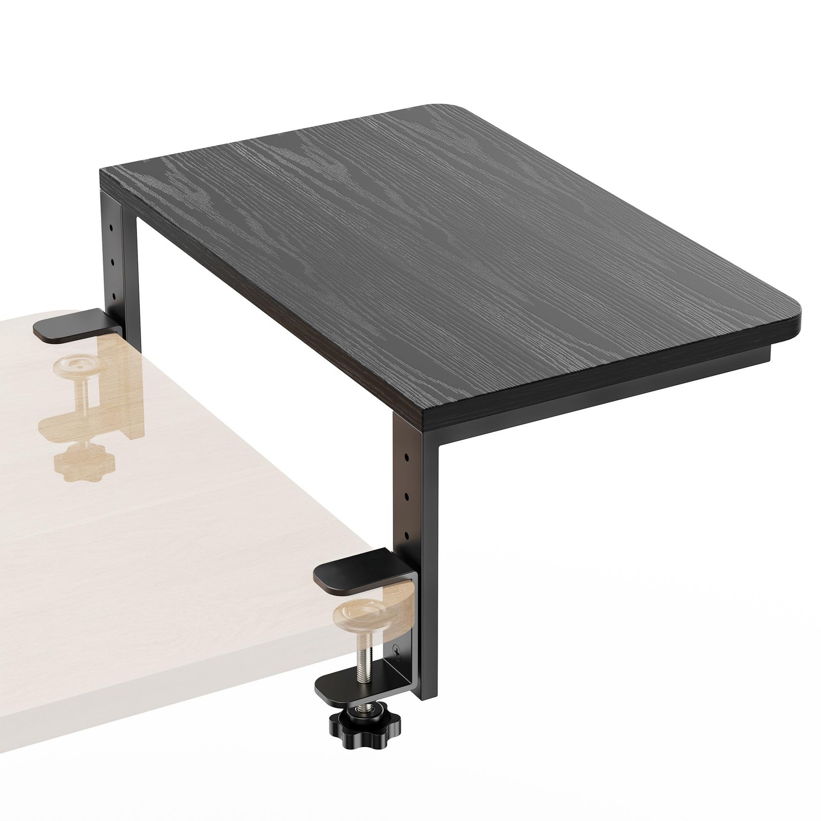 ART-GIFTREE Desk Extender, 15-inch Clamp-On Shelf, 15 Inches, 15in Black