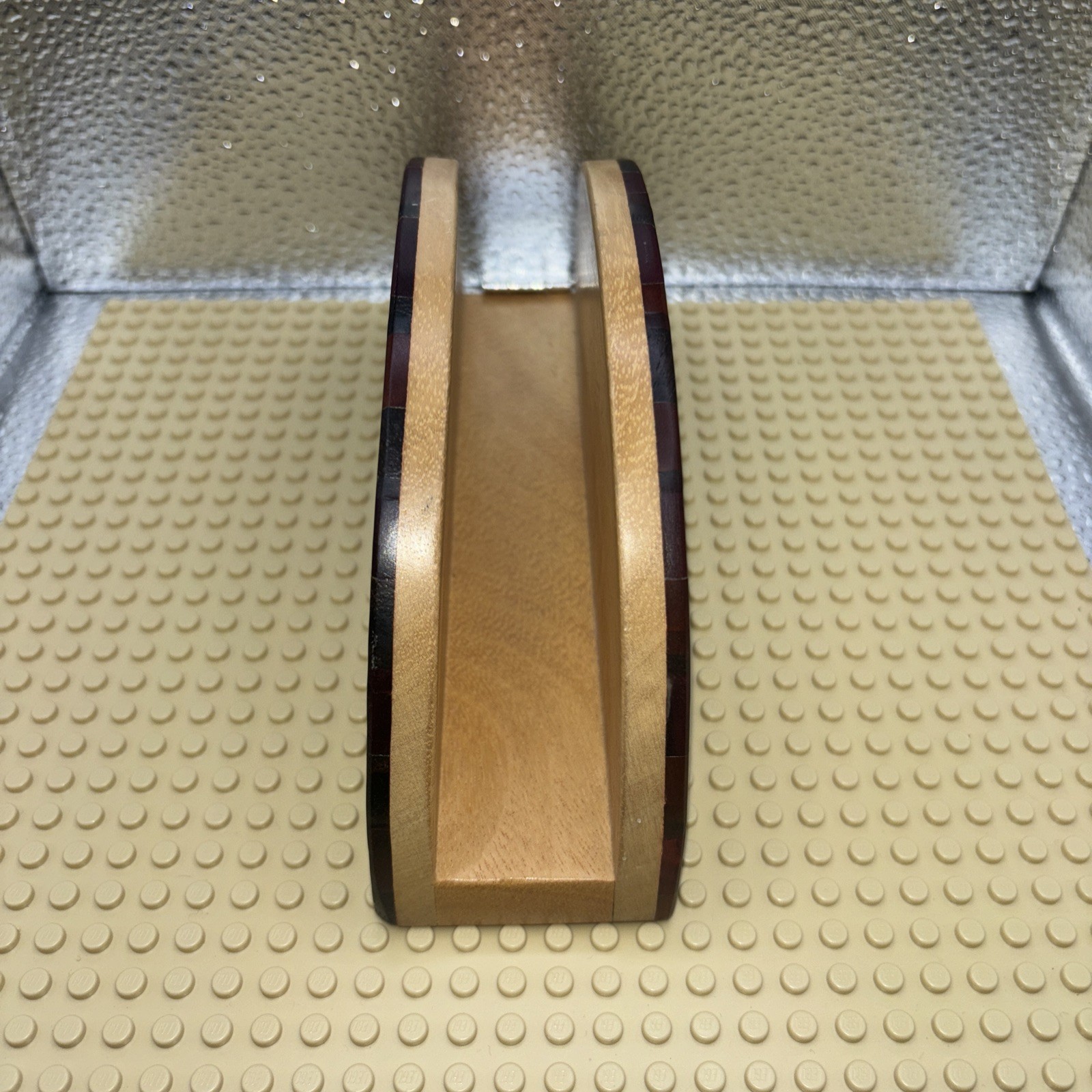 Homemade Wood Epoxy Inlay Desk Office Organizer Letter Napkin Holder MCM 7×3.5×2
