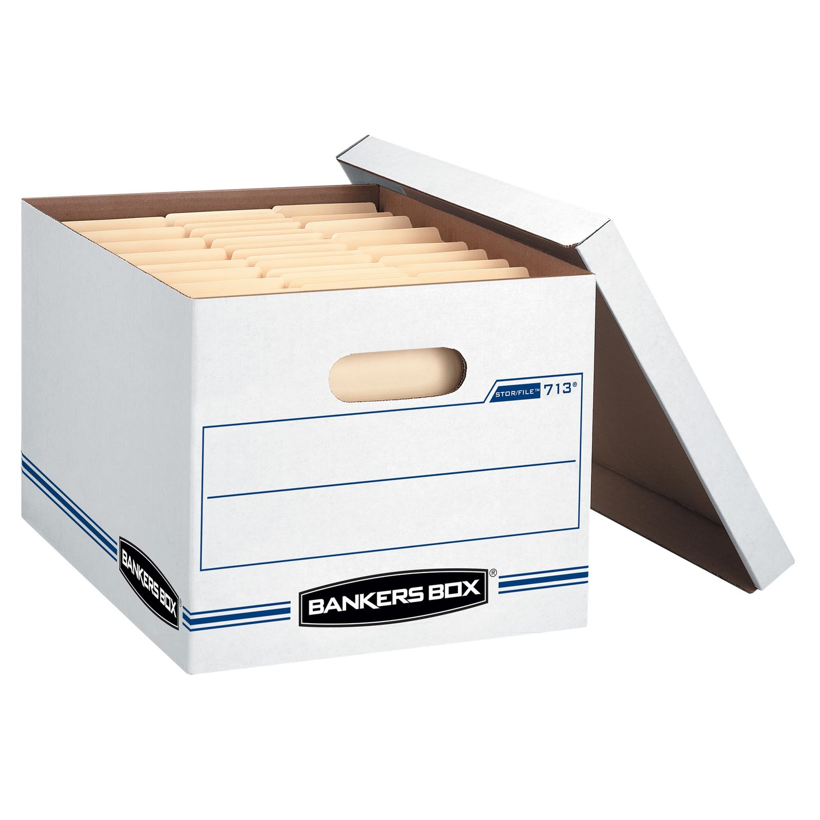 Bankers Box 20-Pack Basic Duty File Storage Boxes with Lids, 20 Pack, White