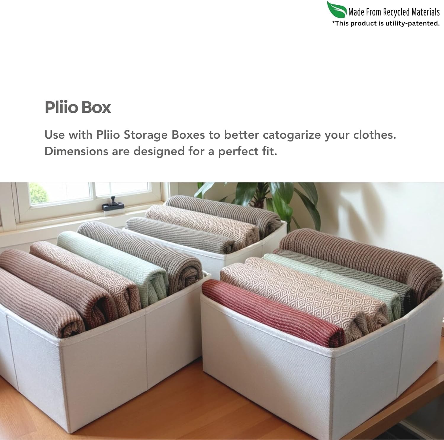Cochic 10-Pack Medium Pliio – Folding Board Drawer For Clothing