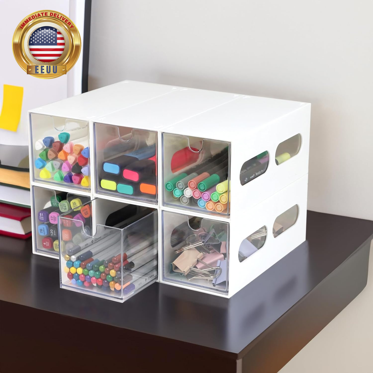 Drawer Organizer Desktop Office Supplies Desk Organizer and Storage Stationary M