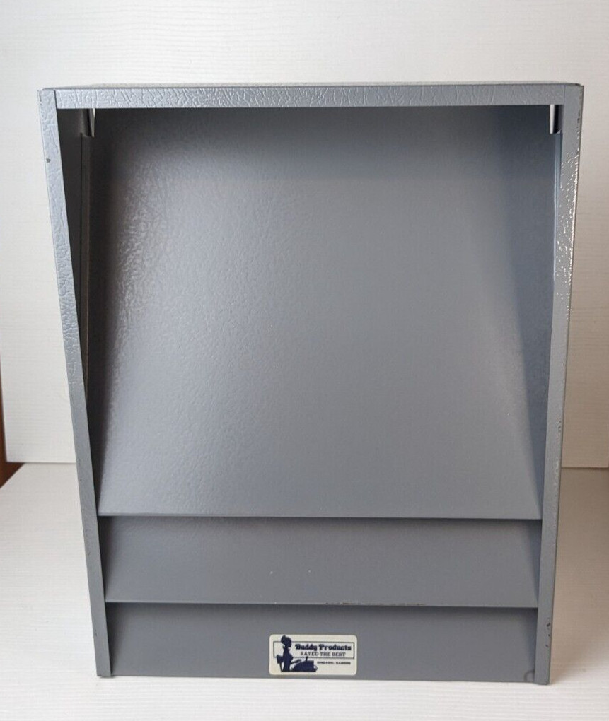 BUDDY PRODUCTS Industrial Letter Tray Metal Desk Organizer (Gray) Made in U.S.A.