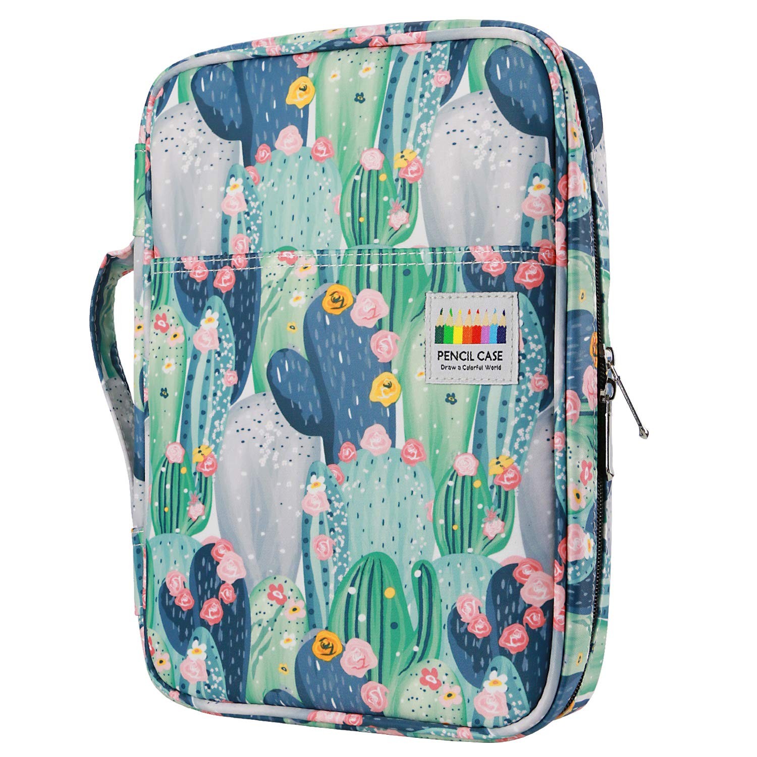 Colored Pencil Case Holder – Pen Case Organizer with Multilayer Holder for Pr…