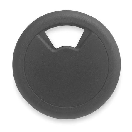 Master Caster 00203 Grommet, Desk, 3 1/8 In Dia, 1 1/8 In H, Blk