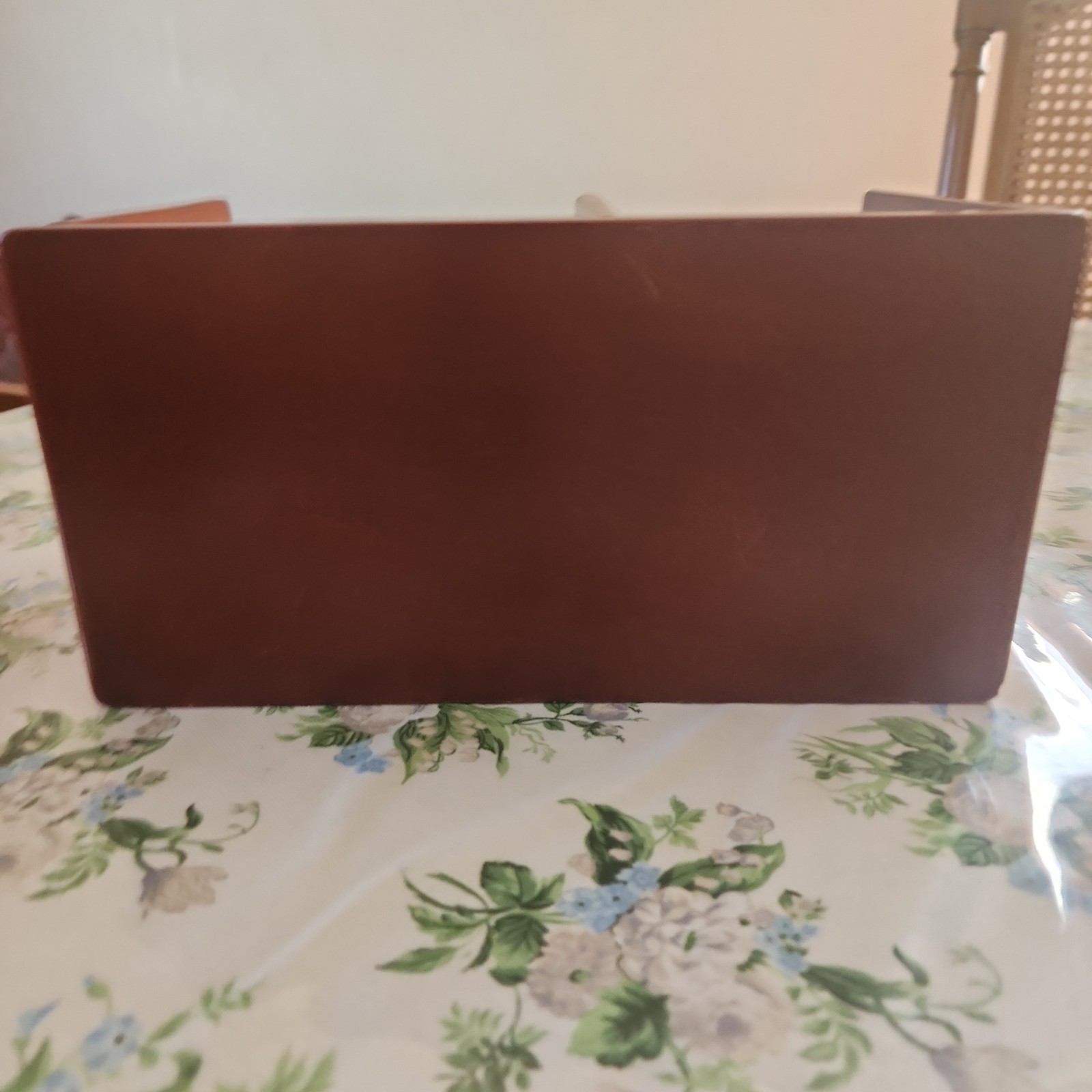 Vintage Rubbermaid/Rolodex Wood Tones Wireless Desk Organizer Mahogany
