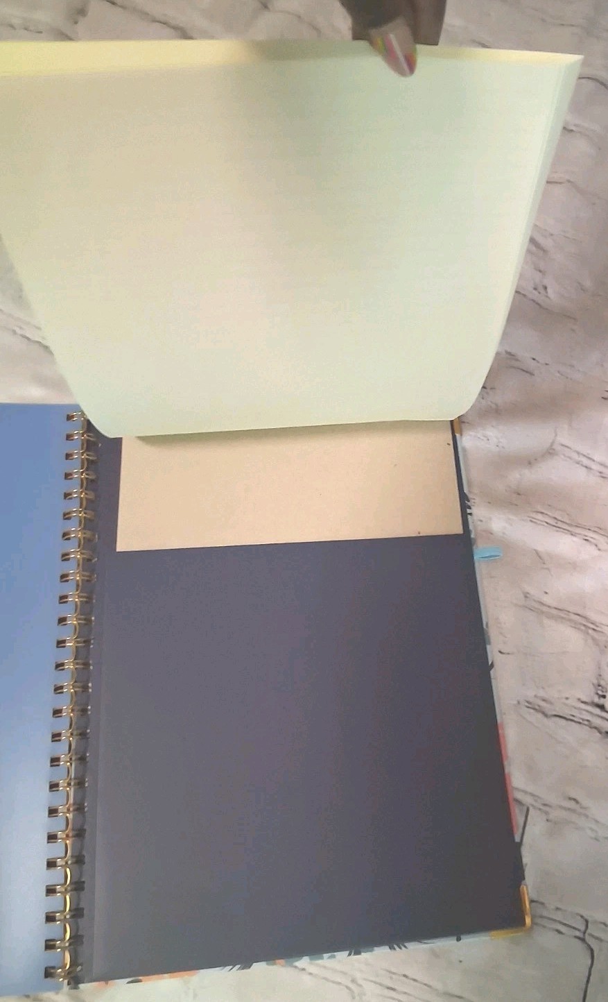 Floral Clipboard Portfolio & Spiral Organizer Notebook with Folders
