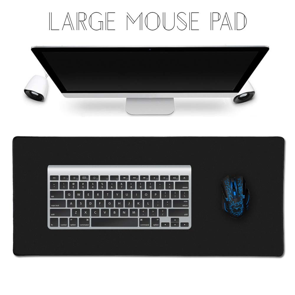 Cmhoo XXL Professional Large Mouse Pad & 35.4×15.7×0.1IN, 90×40 Black