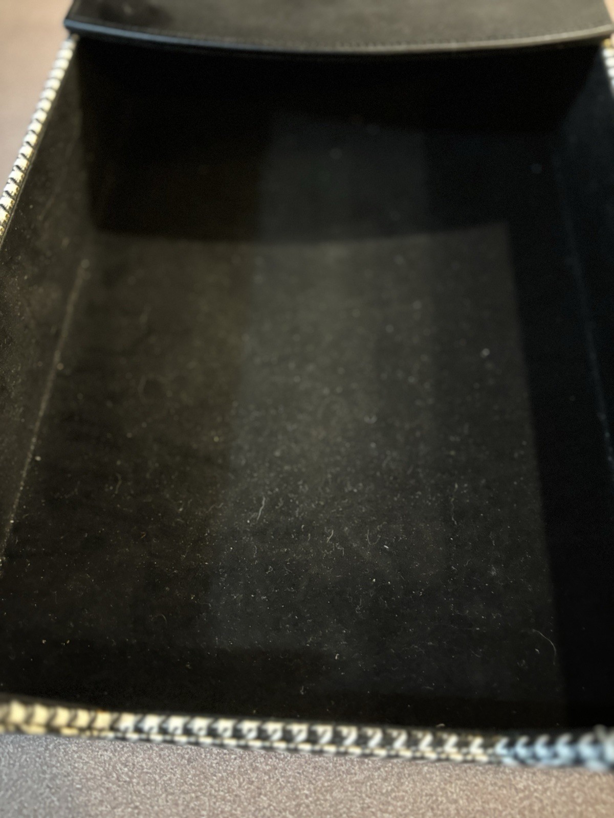 Black and White Contemporary Letter Work Desk Paper Tray