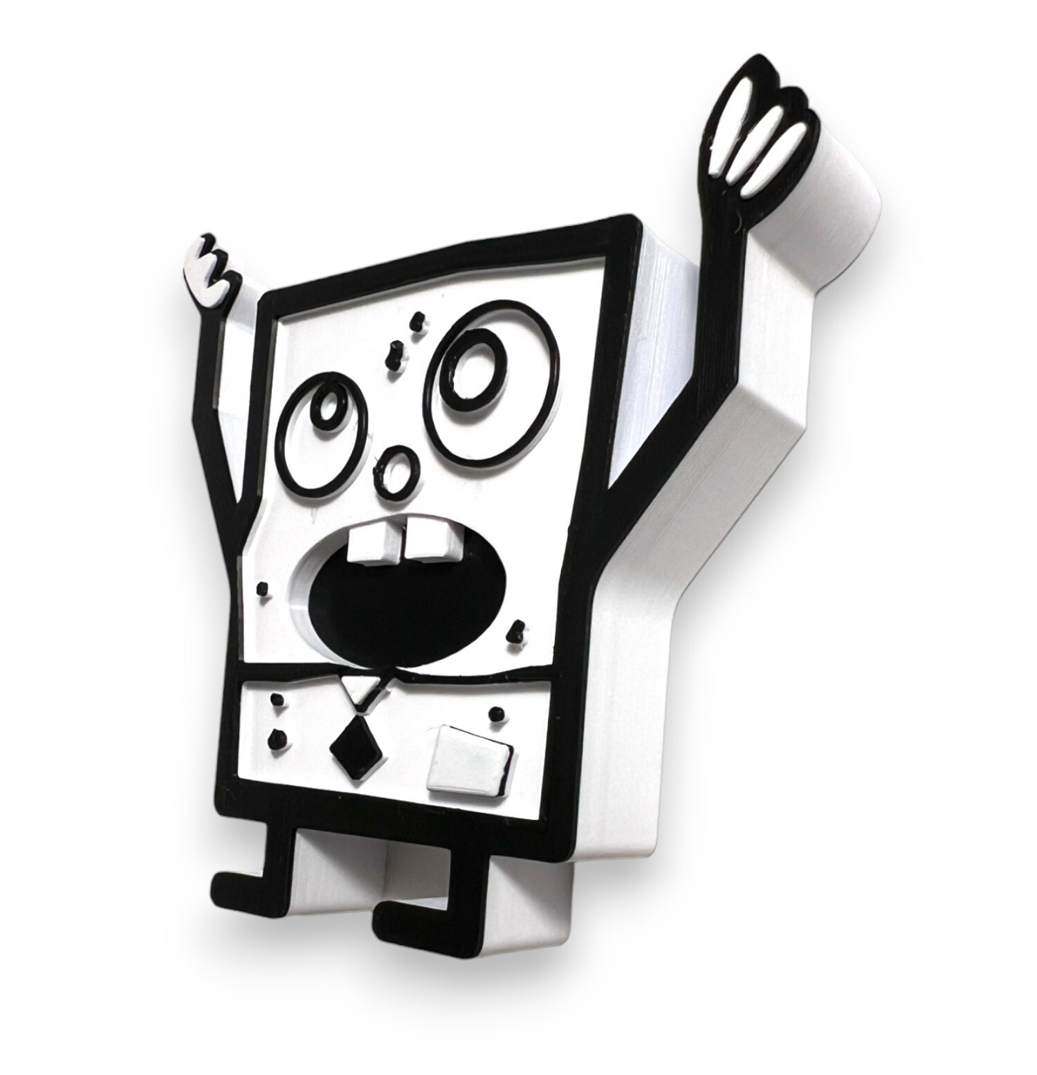 Doodle Bob Pencil Holder Desk Ornament 3D Printed
