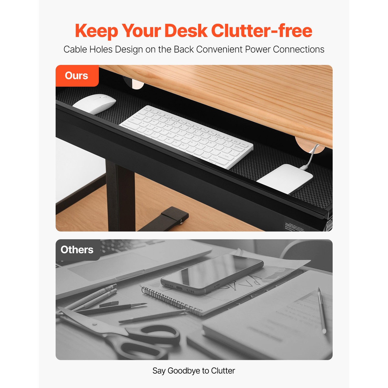 Uimoso 33-inch Slide-Out Under Desk Drawer Organizer for Home or Office Use