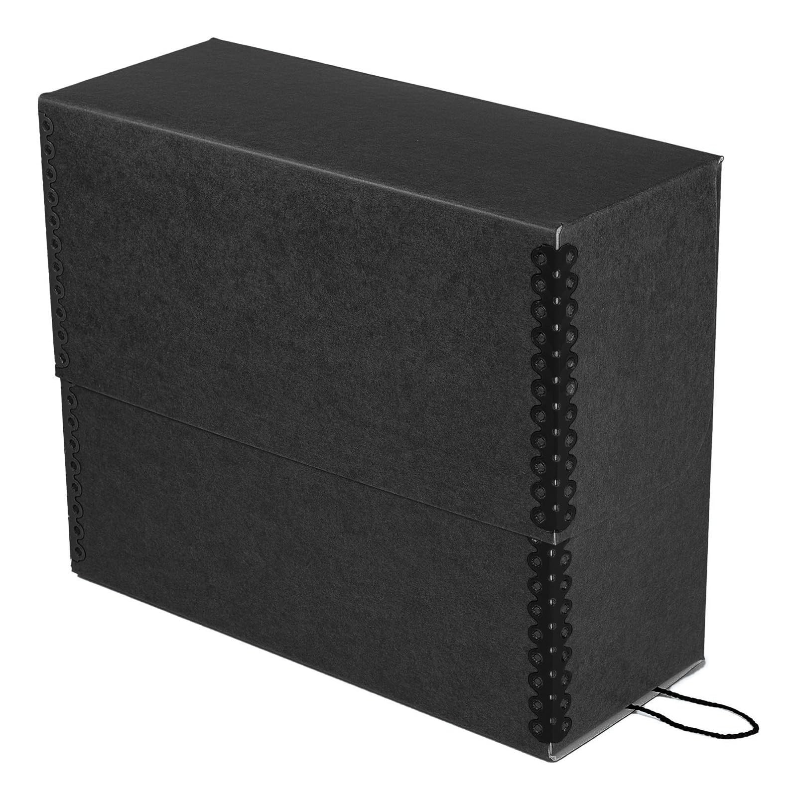 Lineco Archival Document Storage Box with Metal 12.5″ x 10.5″ x 5″, Black