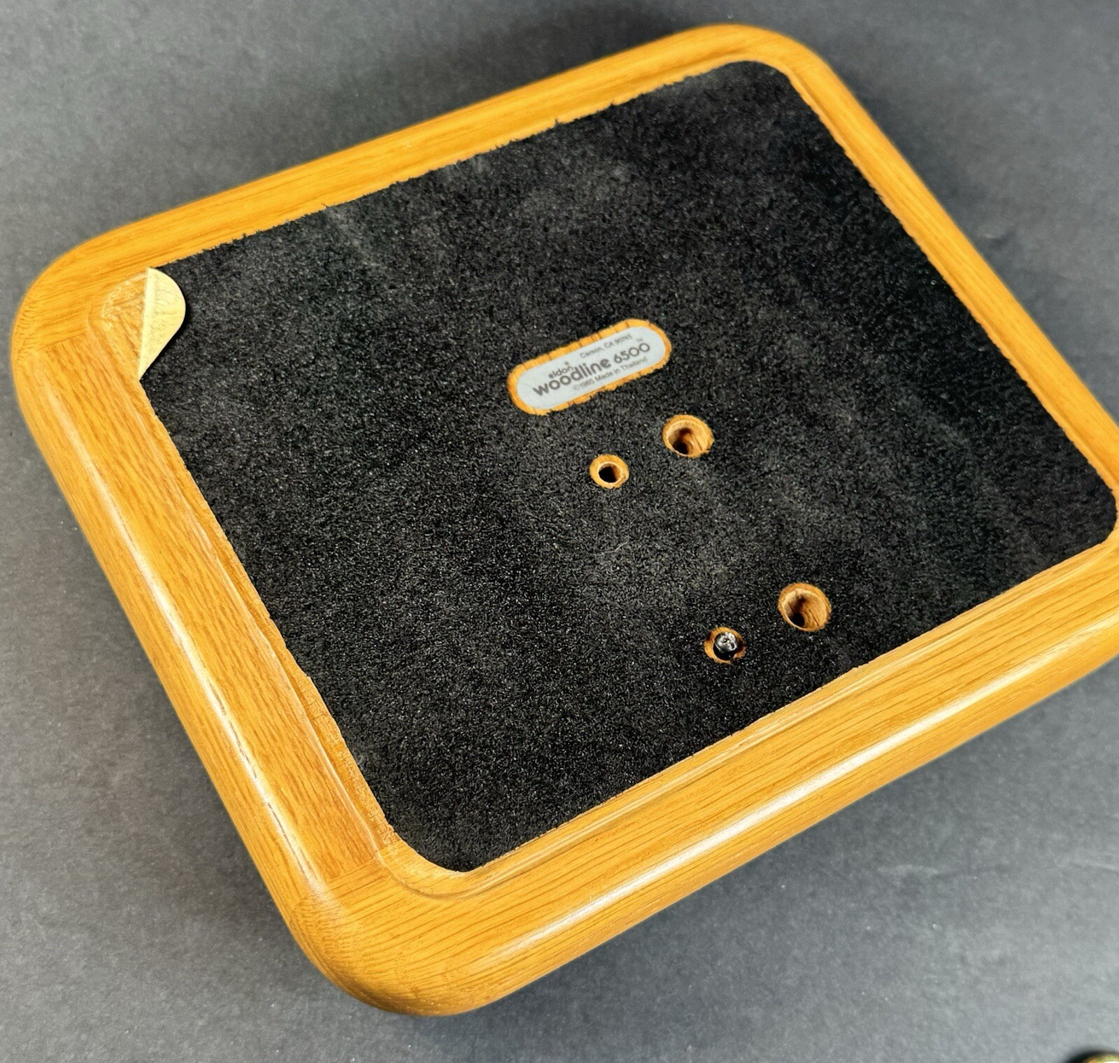Eldon Woodline 6500 Wood And Brass Desk Accessory