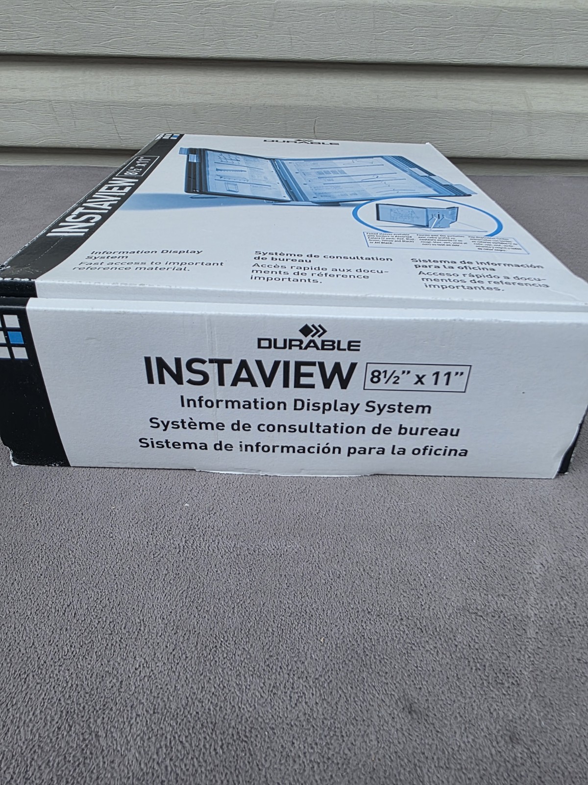 INSTAVIEW Expandable Desktop Reference System Letter Size Durable