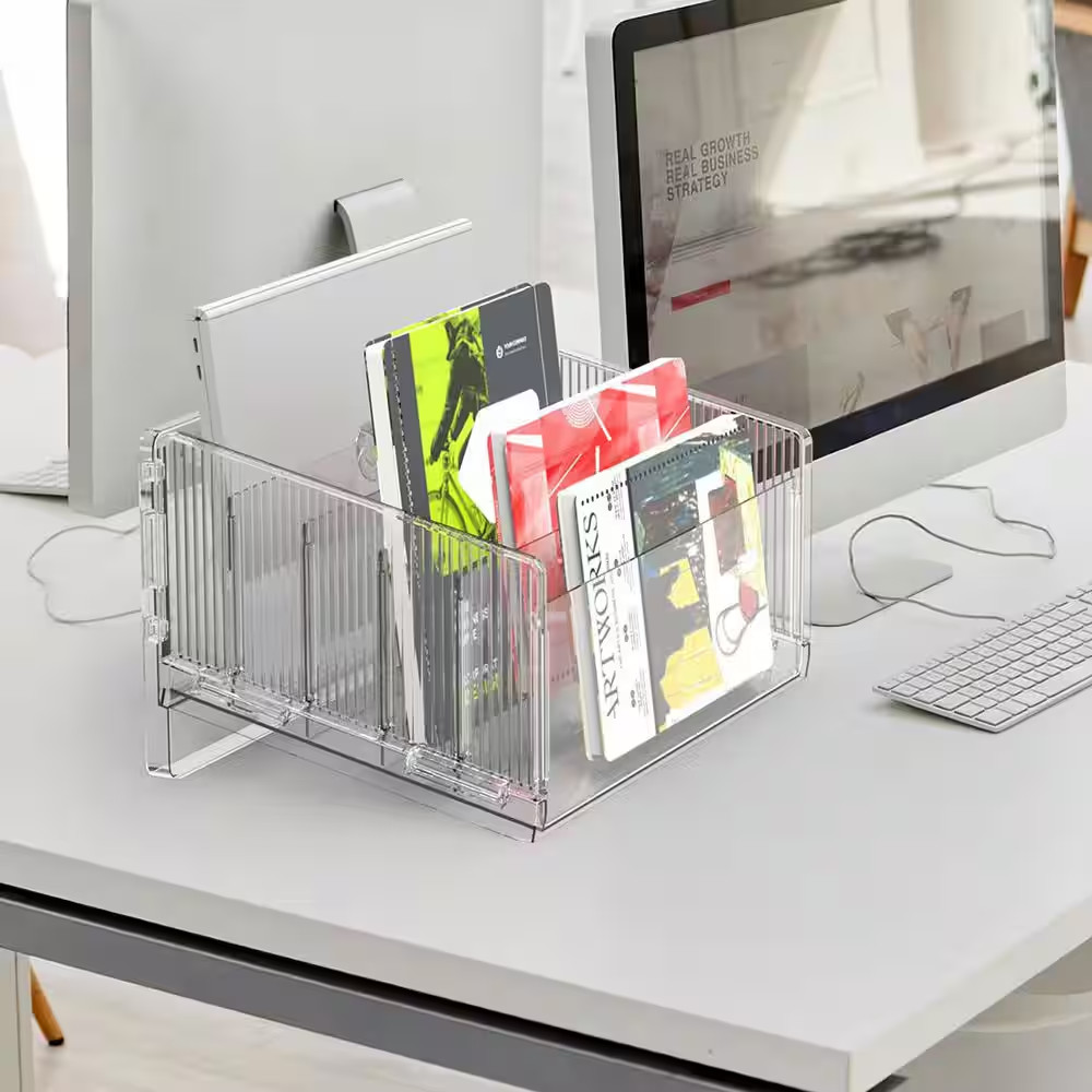 File Sorter Organizer 1Pack Five Layer Clear Acrylic Letter Tray Desktop Mail Ho