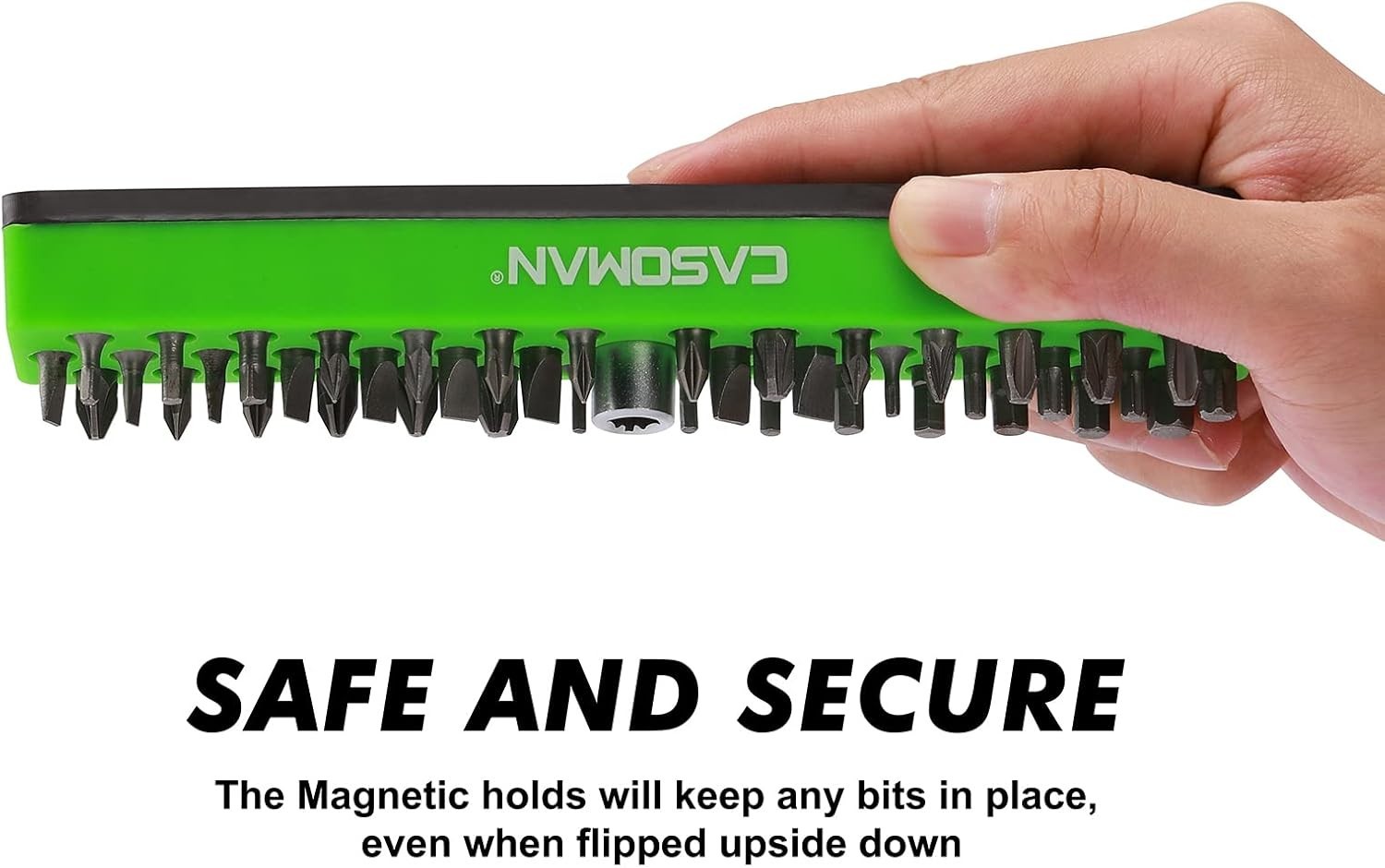 Compact 7″ Hex Bit Organizer with Magnetic Base – Protect Your Surfaces in Style