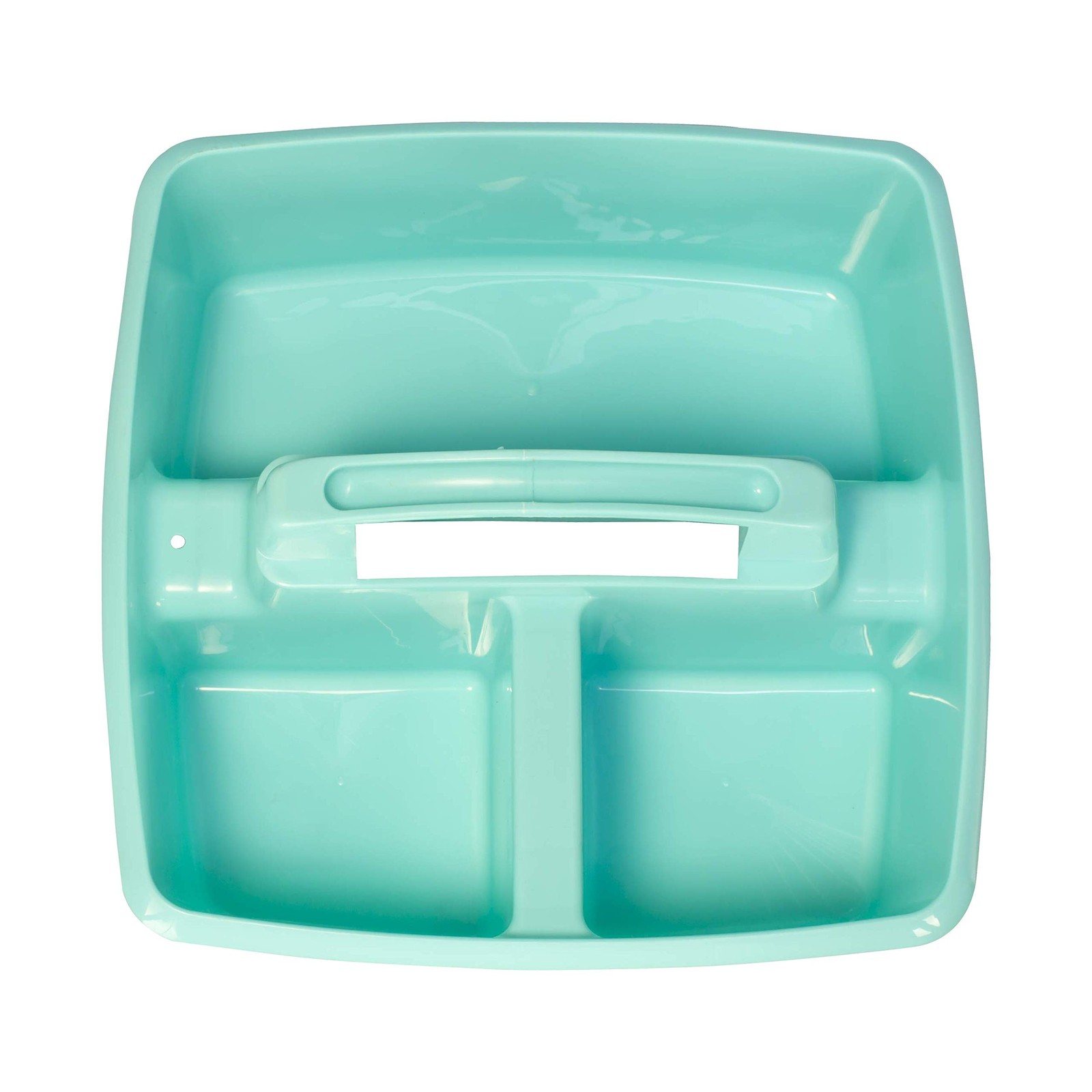 3-Compartment Small Caddy – Multipurpose Classroom Organizer with Handle, Aquama