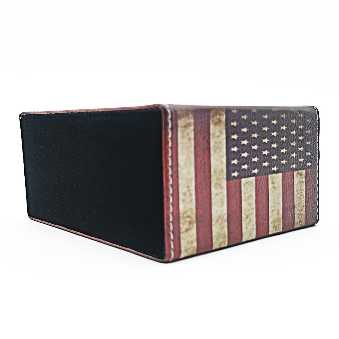 Pen Holder, Rectangle Vintage Pencil Holder with 2 Compartments, PU Leather A…
