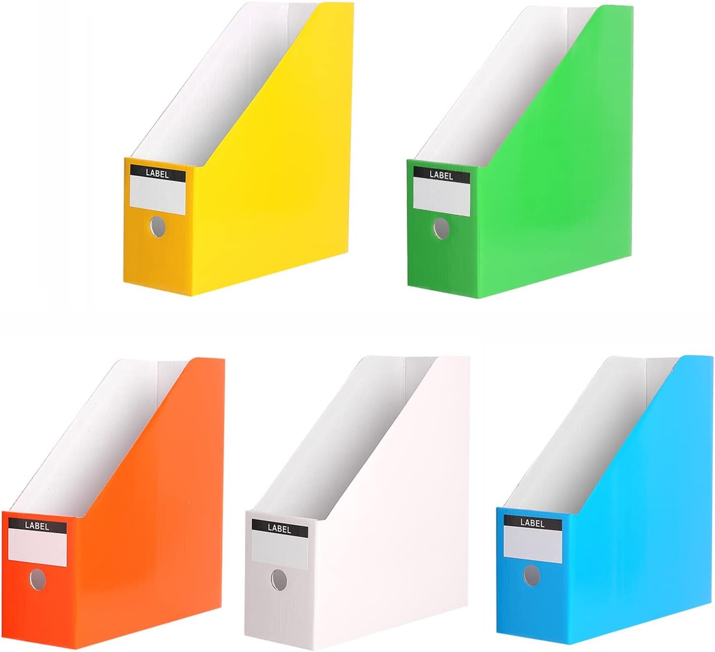 Foldable Desk File Holder Organizer Sturdy Cardboard Magazine Storage Box