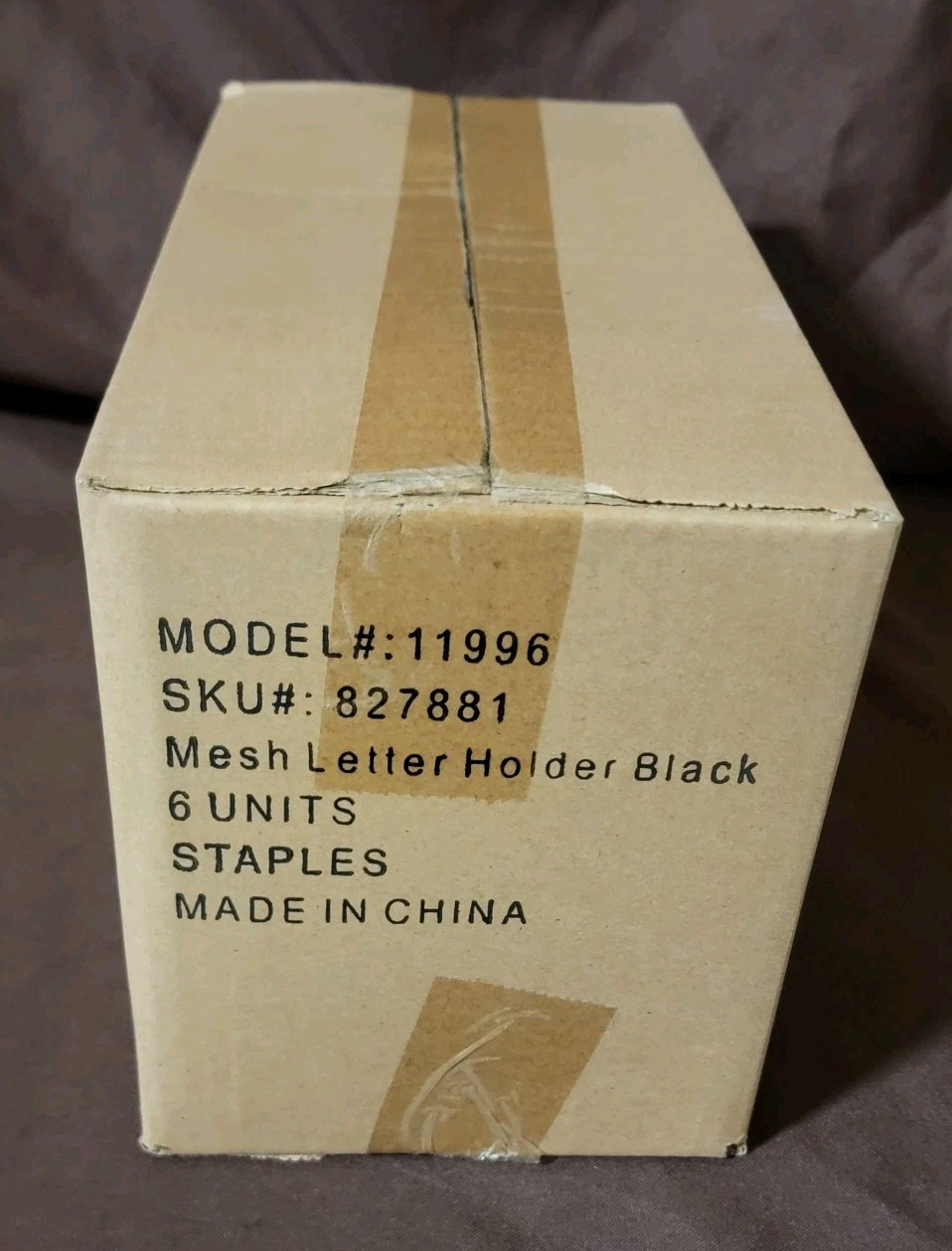 6 Desktop Black Metal Mesh LETTER SORTERS W/ BUSINESS CARD HOLDER Staples 11996