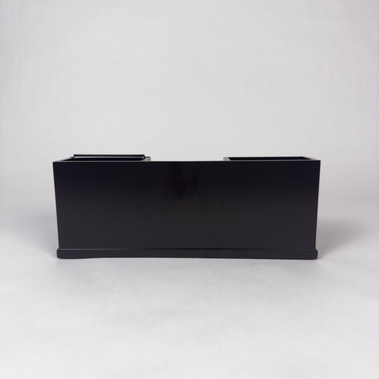 Victor Desk Organizer with Phone & Pen Holder Wood Storage Box for Office Black