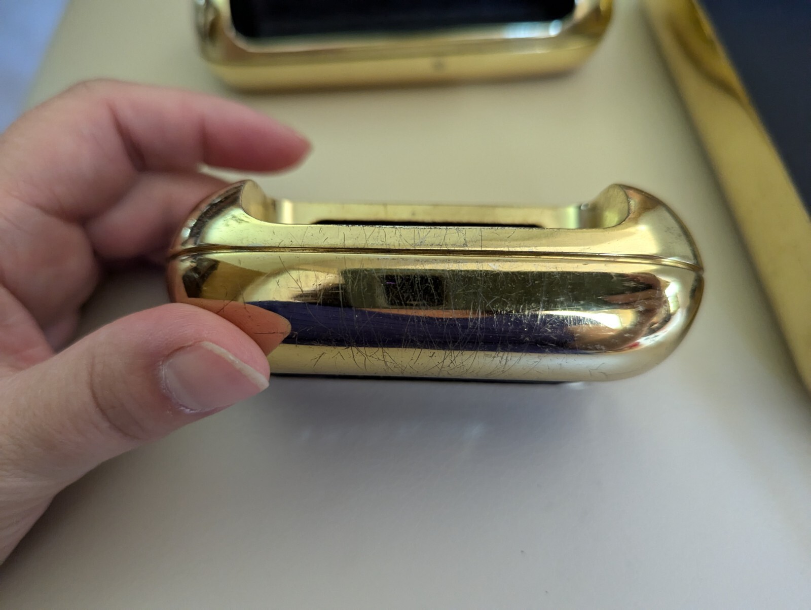 Eldon Emphasis Vintage Office Brass Note Pad Tray Business Card Paperclip Holder