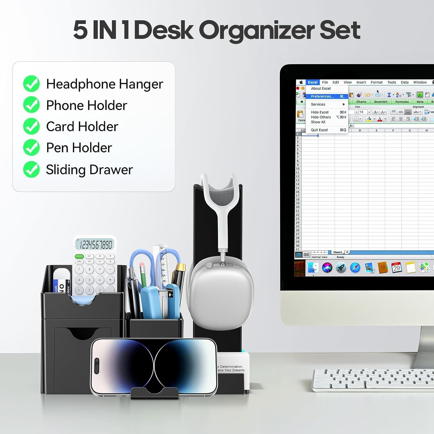 KDD 7 IN 1 Desk Drawer Organizer Set – Desk Organizer