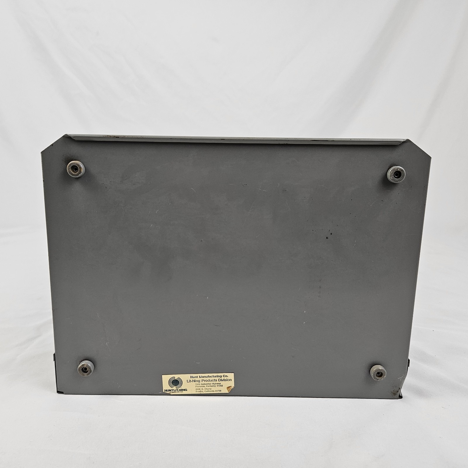 Steel Desk Top File Organizer Letter Sorter Mid-Century Modern Gray Vintage MCM