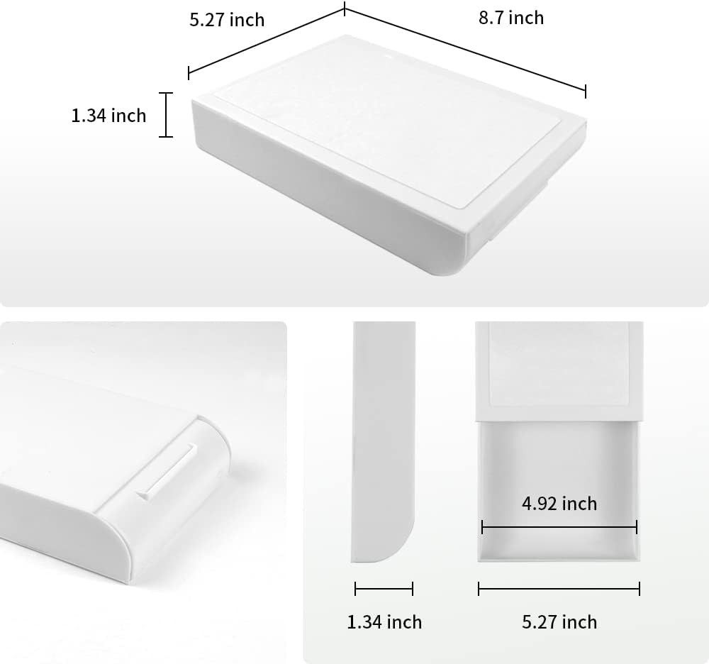 YOOUSOO Under Desk Drawer Organizer, 2 Pack Self Adhesive Slide Out Desk Storage
