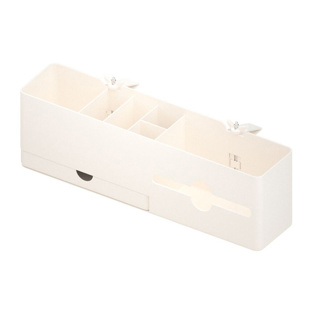 NBX Pen Holder Desk Side Storage Marker Pencil Box Desktop Organizer with R8W3