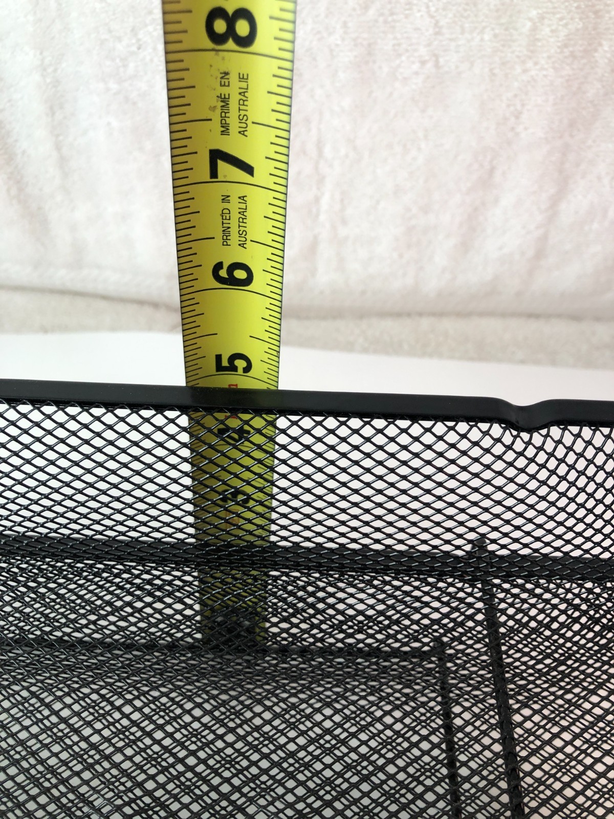 Stackable Metal Mesh Paper Trays Desktop Organizer File Storage Office 2 Pcs.